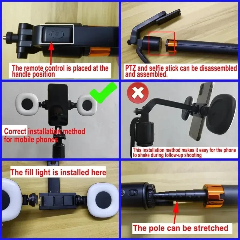 Smart Face Tracking Selfie Stick Tripod